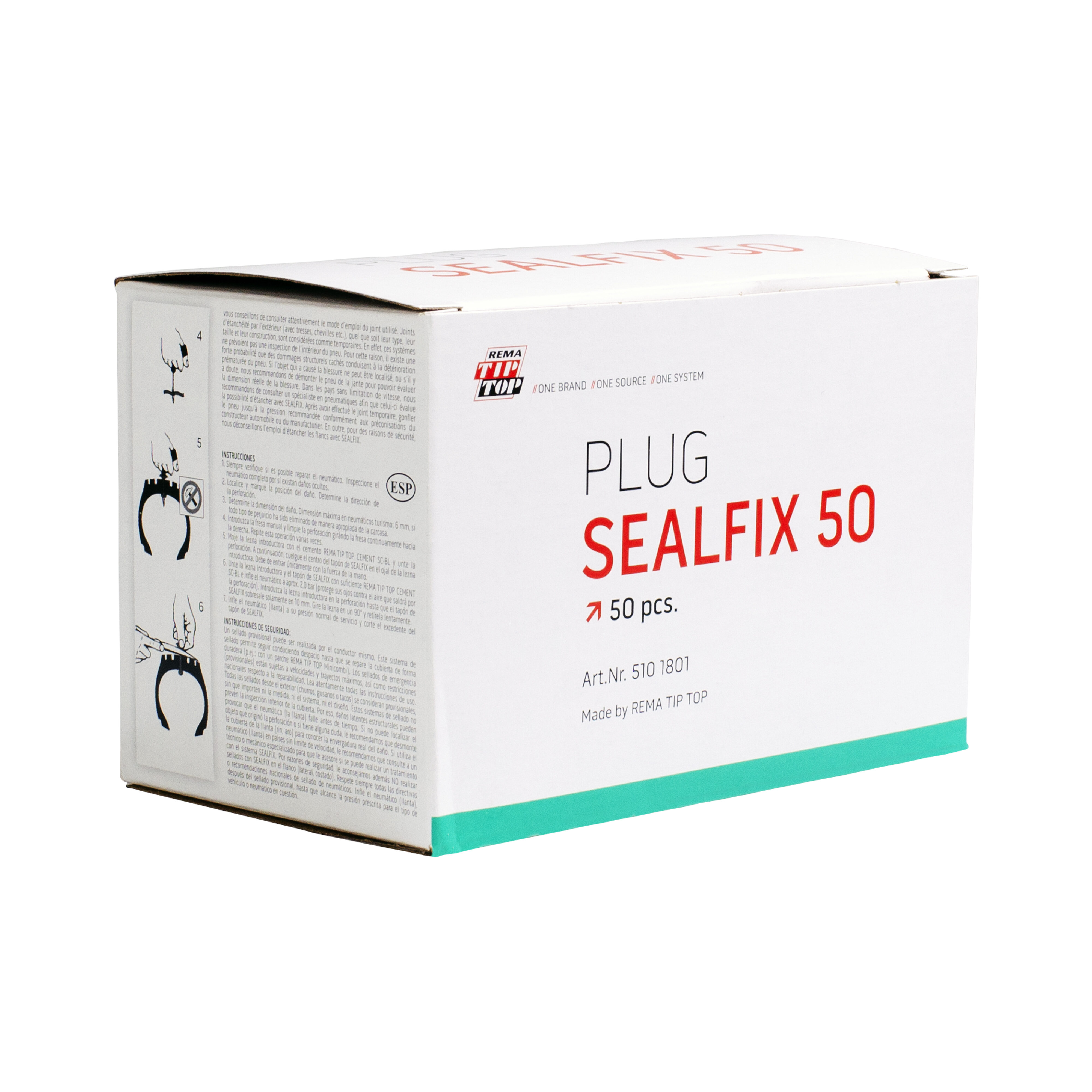 Rema Tip Top Sealfix reparatiekoord Luxe, 50 stuks REMA TIP TOP Benelux